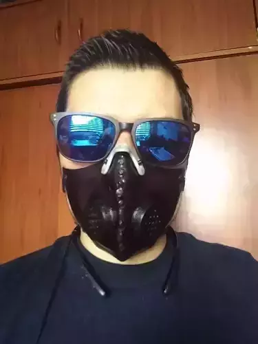 MASK AGAINST COVID 19 FLEXIBLE 3D print model