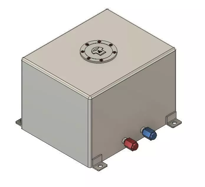 1to10 RC Scale Racing Fuel Tank 3D print model_0