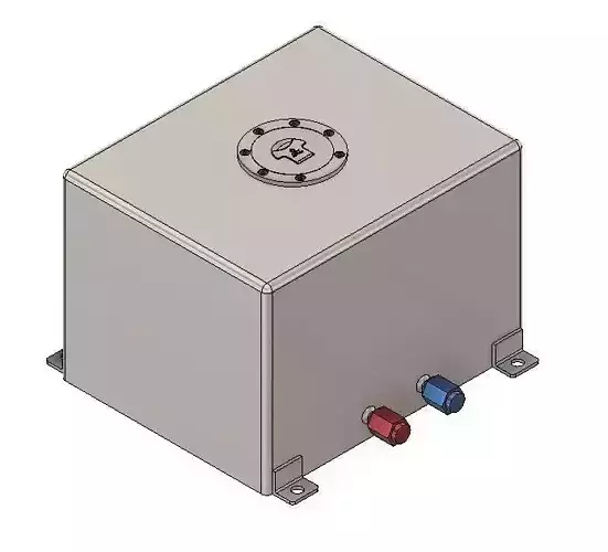 1to10 RC Scale Racing Fuel Tank 3D print model