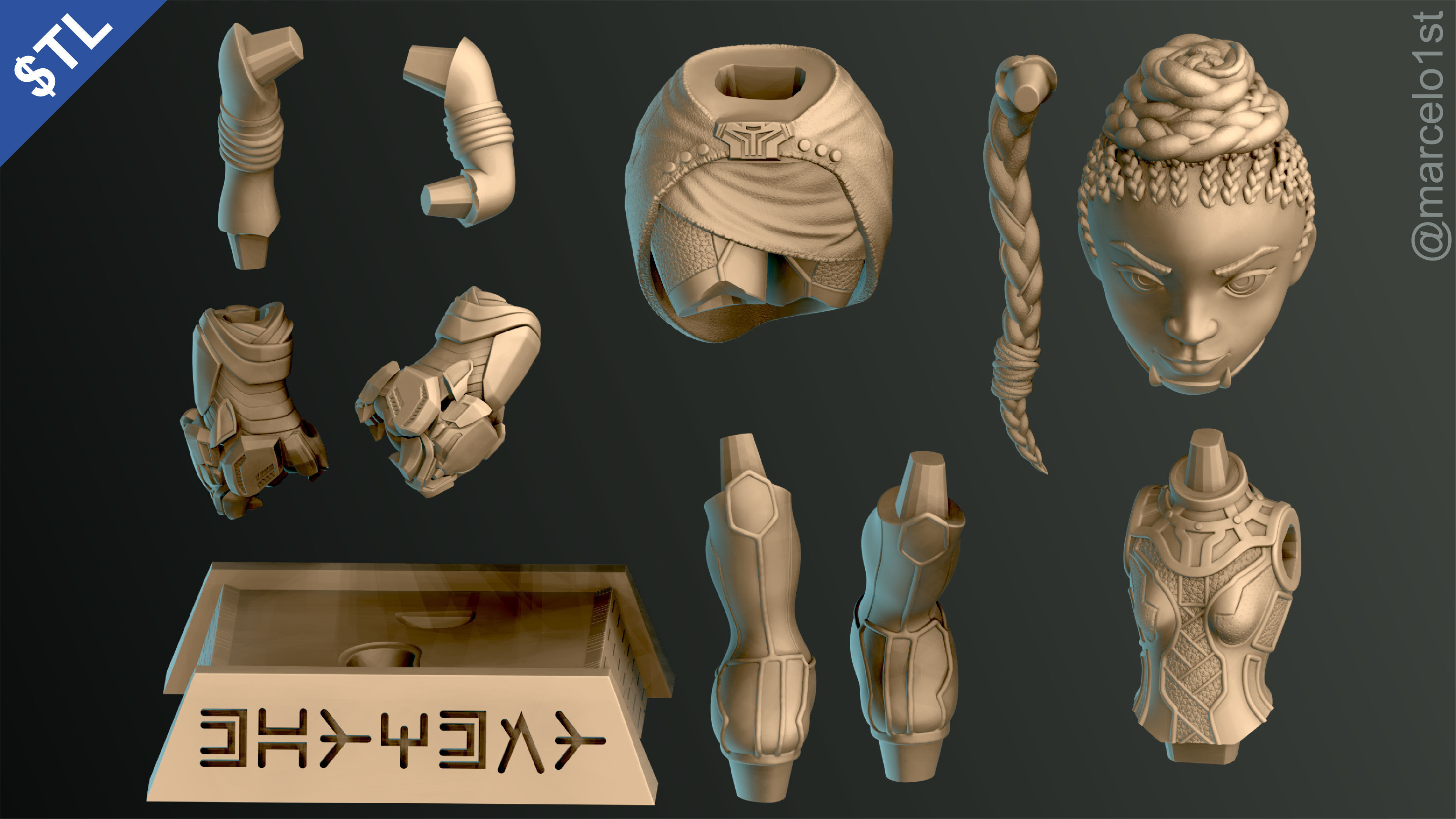 Shuri Princess of Wakanda 3D print model_1