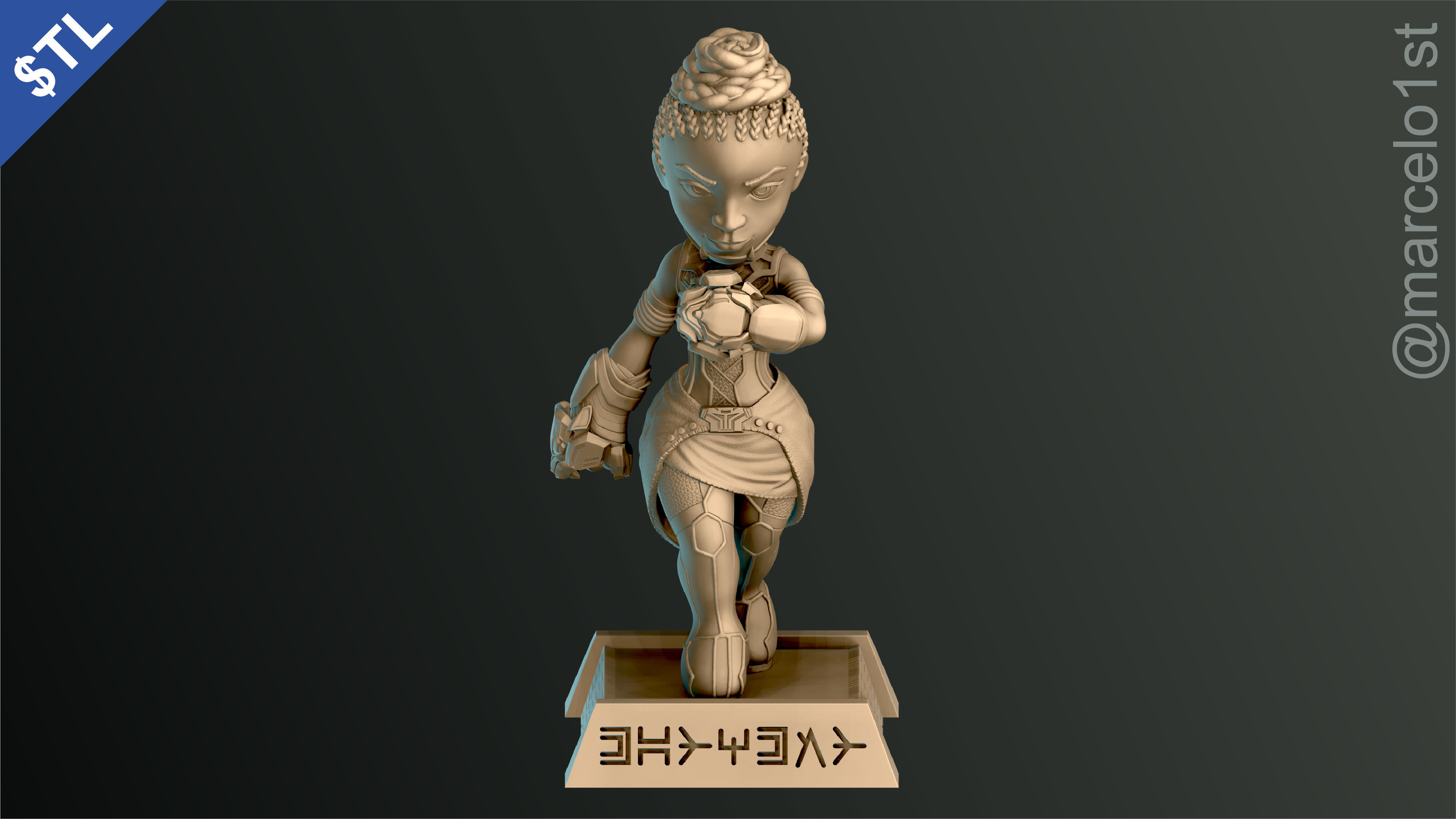 Shuri Princess of Wakanda 3D print model_2