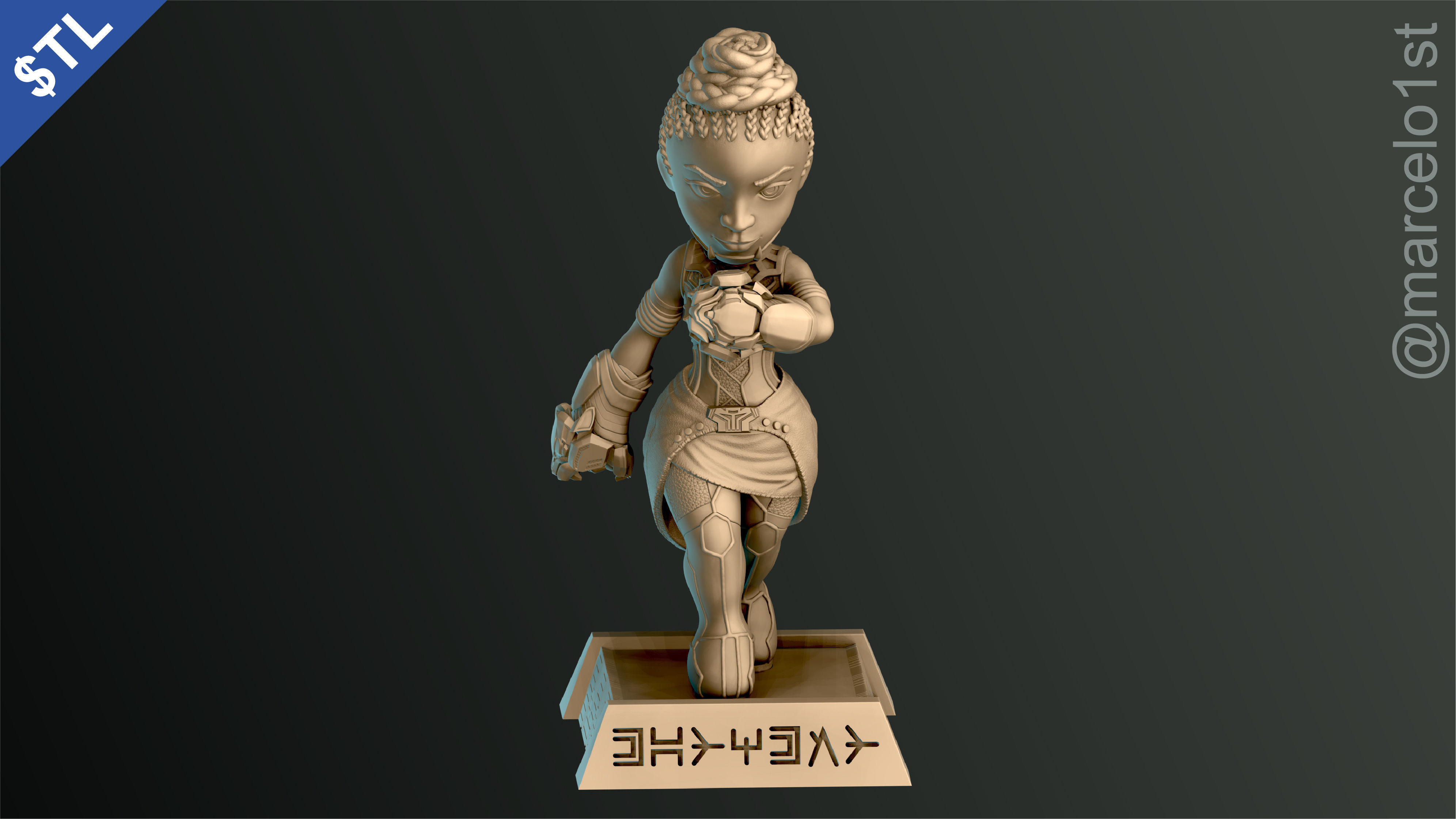 Shuri Princess of Wakanda 3D print model_3