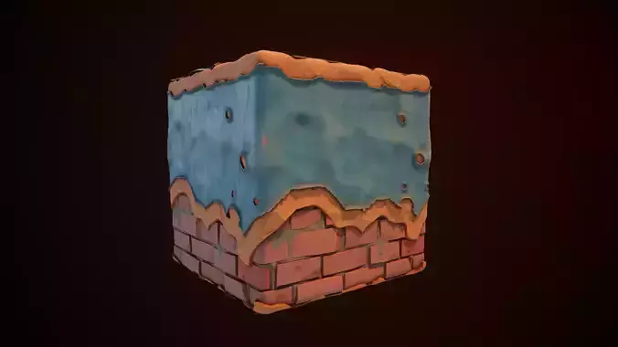 Substance Designer  Wall Painted Stylized end Video Full Texture