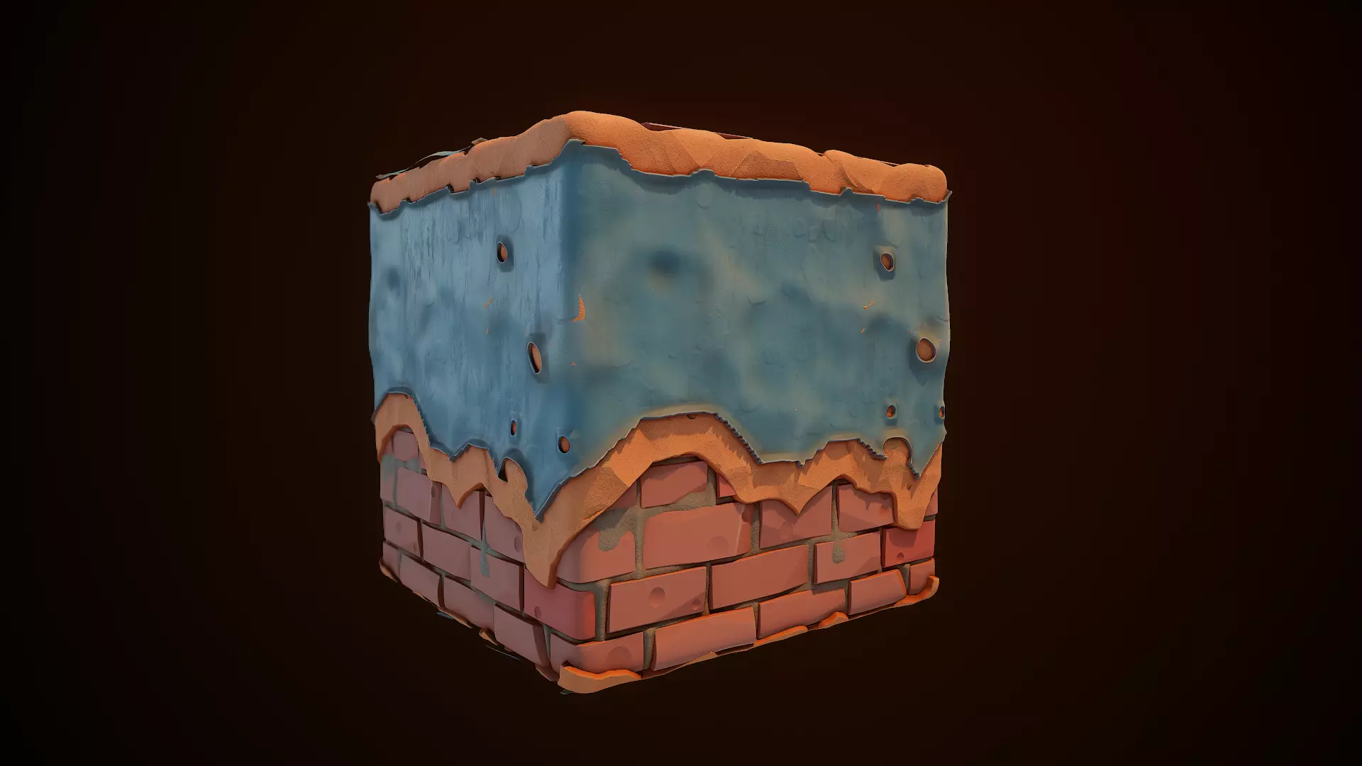 Substance Designer Wall Painted Stylized end Video Full Texture_0