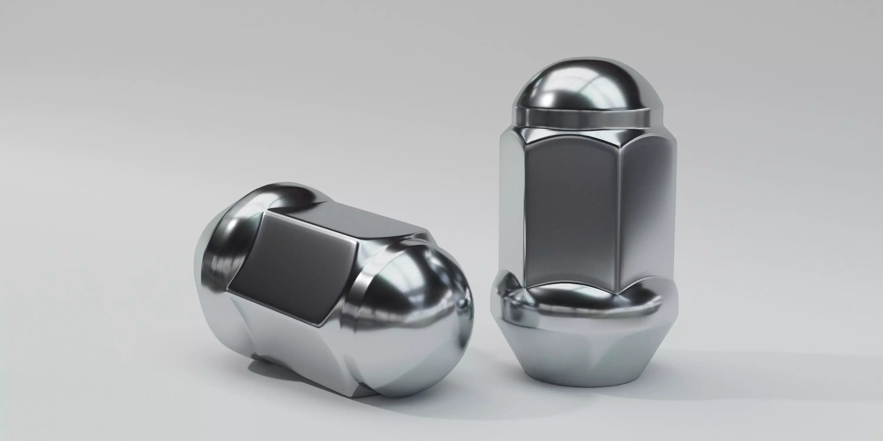 Lug Nut Free low-poly 3D model_0