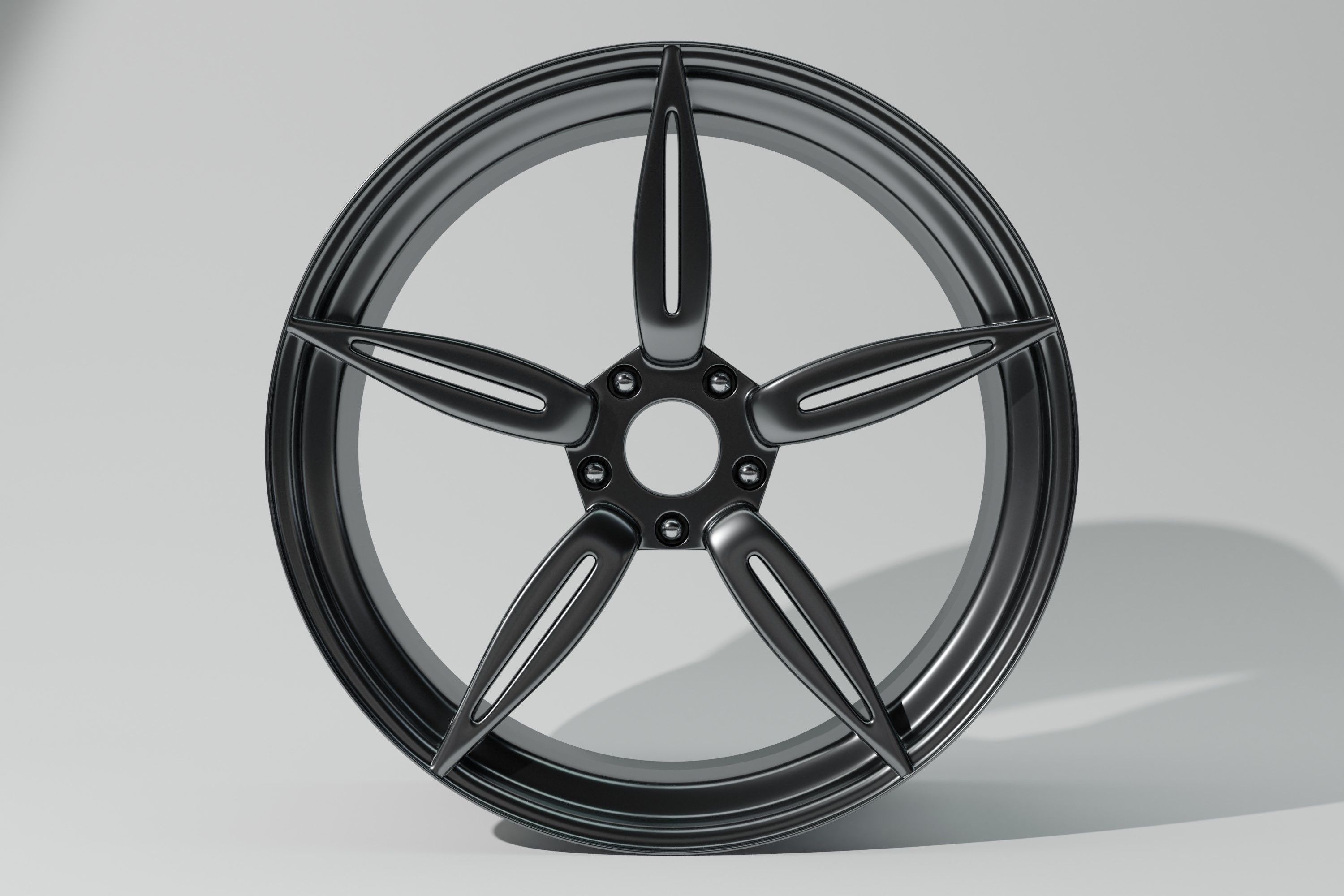 Lug Nut Free low-poly 3D model_4