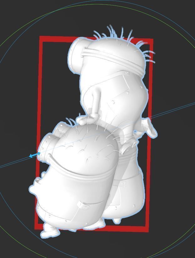 Minions - Group of 3 Friends - HI RES 3D PRINT FILE 3D print model_5