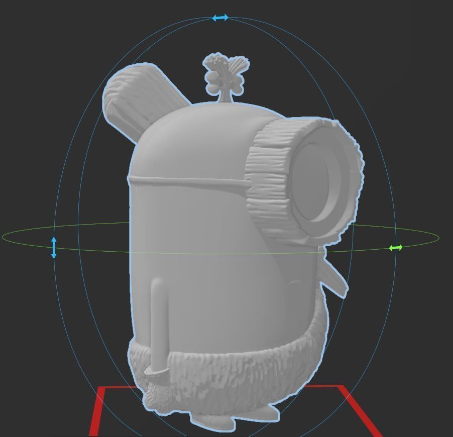 Minions - Jungle Minion with Grass Skirt - HI RES 3D PRINT FILE 3D print model_30