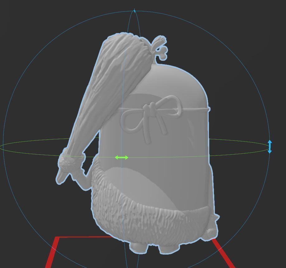 Minions - Jungle Minion with Grass Skirt - HI RES 3D PRINT FILE 3D print model_27