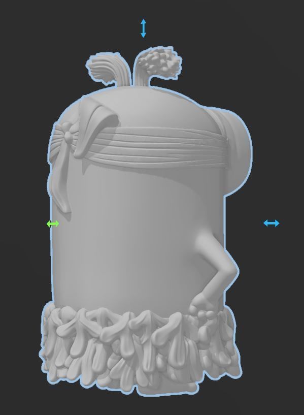 Minions - Jungle Minion with Grass Skirt - HI RES 3D PRINT FILE 3D print model_11