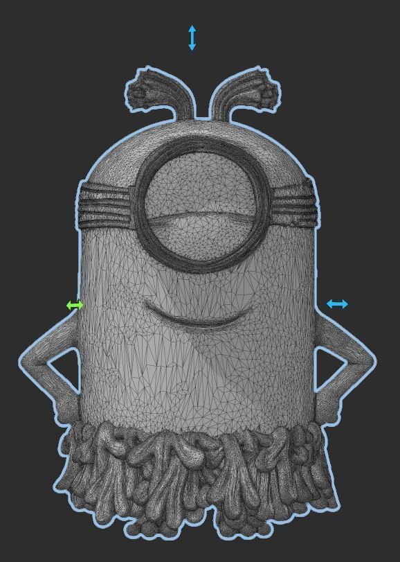 Minions - Jungle Minion with Grass Skirt - HI RES 3D PRINT FILE 3D print model_21