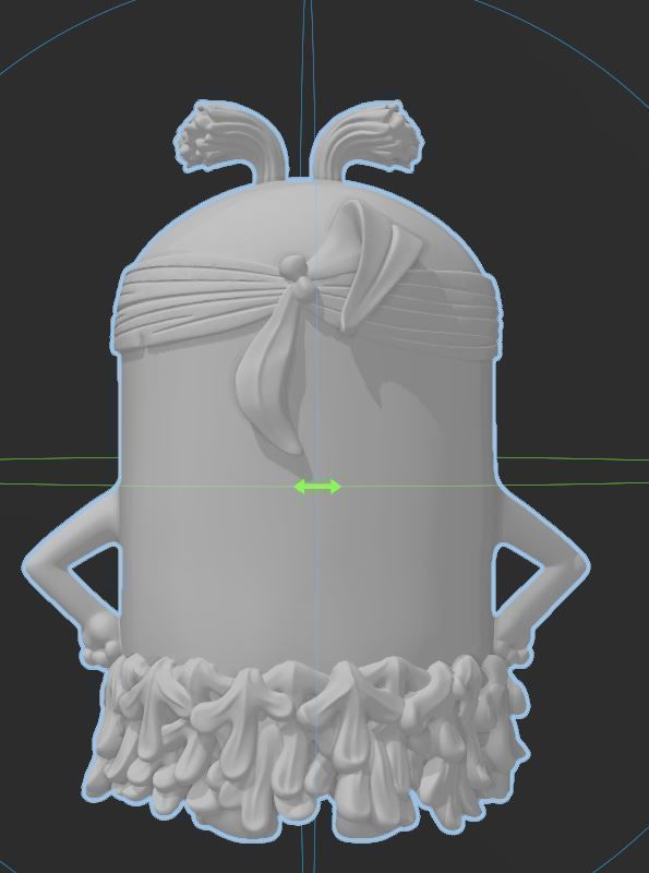 Minions - Jungle Minion with Grass Skirt - HI RES 3D PRINT FILE 3D print model_12