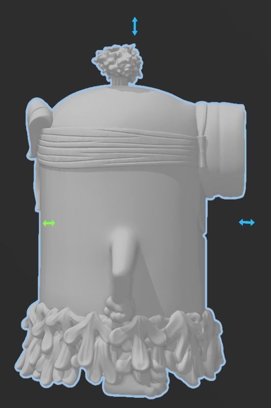 Minions - Jungle Minion with Grass Skirt - HI RES 3D PRINT FILE 3D print model_9