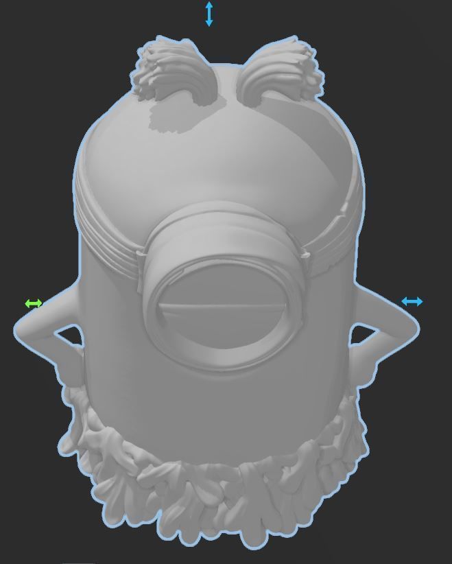 Minions - Jungle Minion with Grass Skirt - HI RES 3D PRINT FILE 3D print model_4