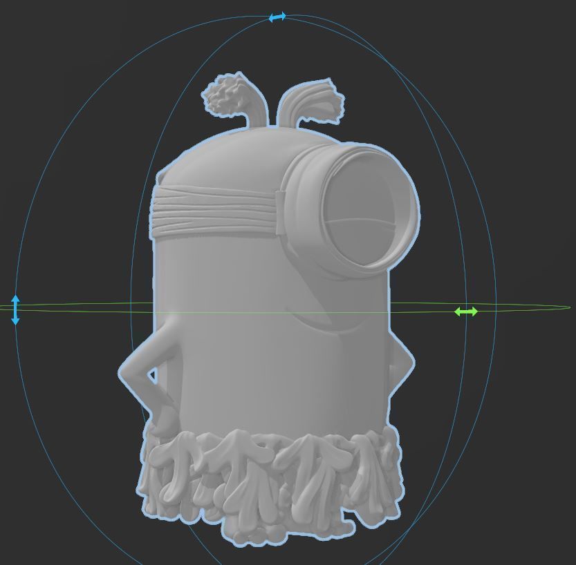 Minions - Jungle Minion with Grass Skirt - HI RES 3D PRINT FILE 3D print model_6