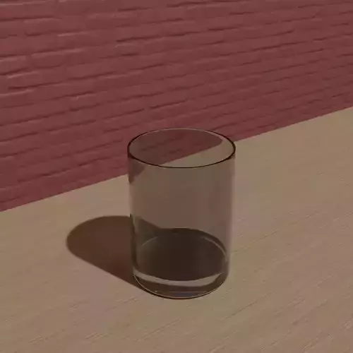 Glass circle Low-poly 3D model
