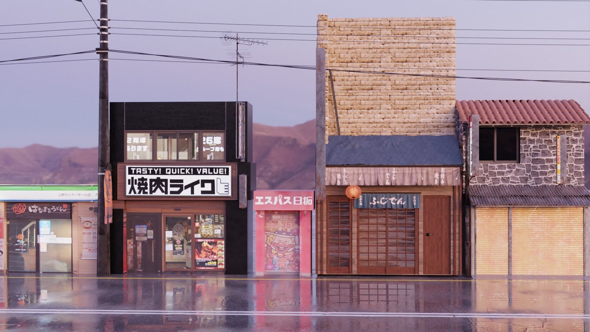 Japanese Stores - Pack Premium 3D model_3