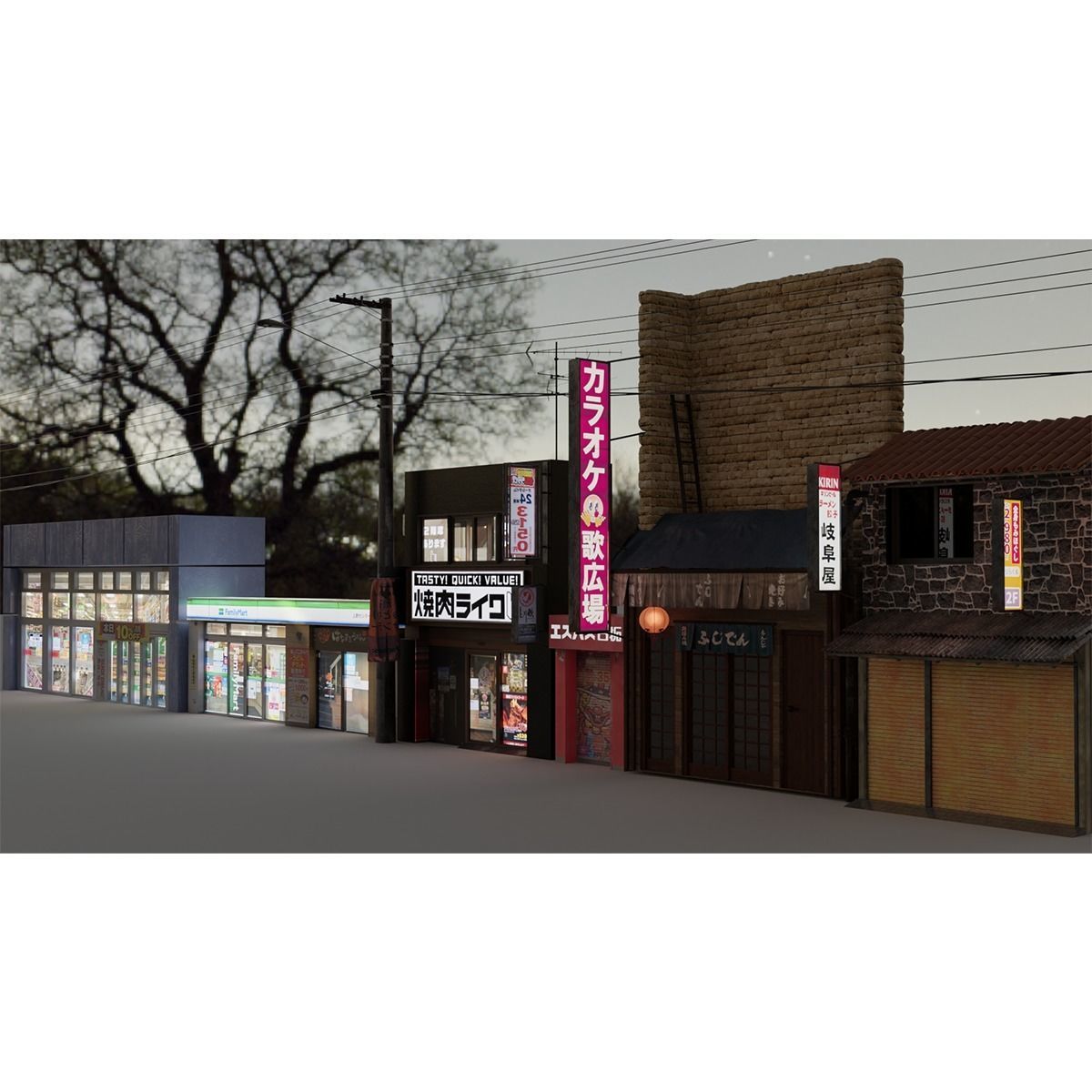 Japanese Stores - Pack Premium 3D model_6