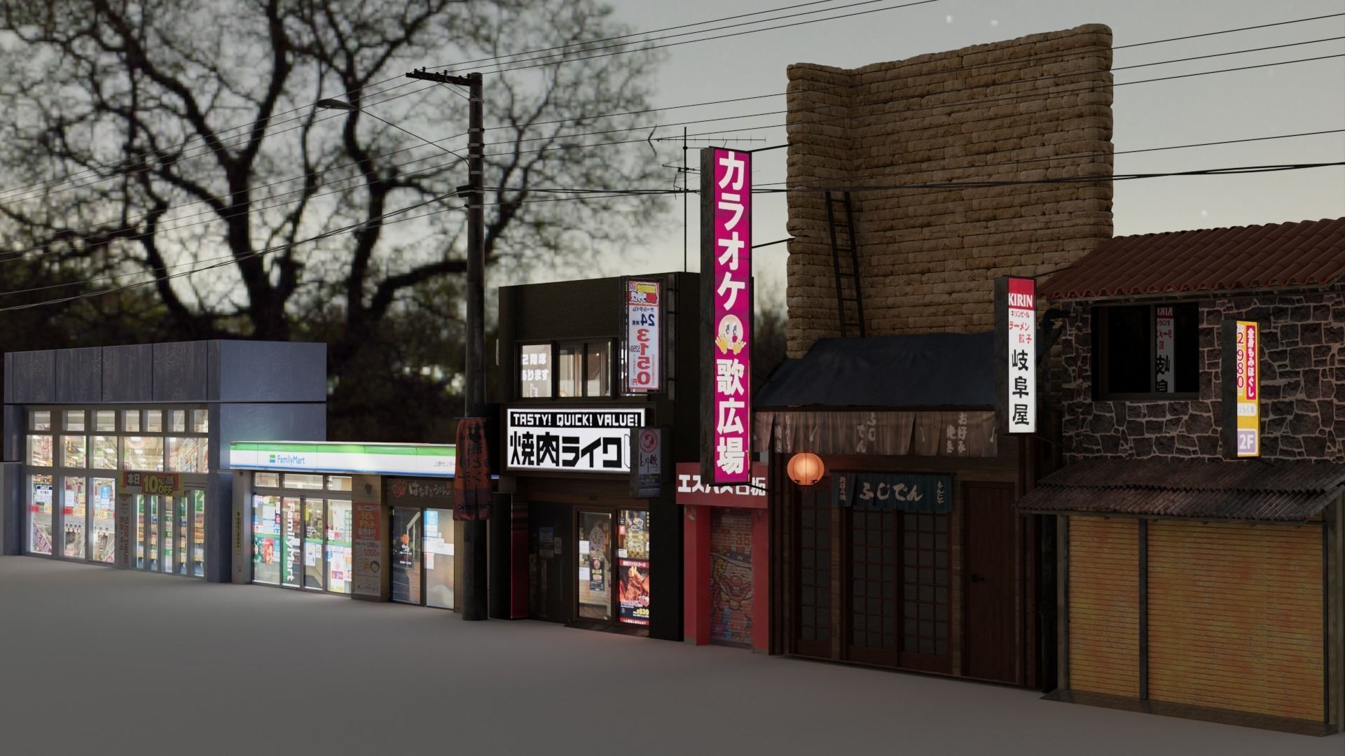 Japanese Stores - Pack Premium 3D model_2