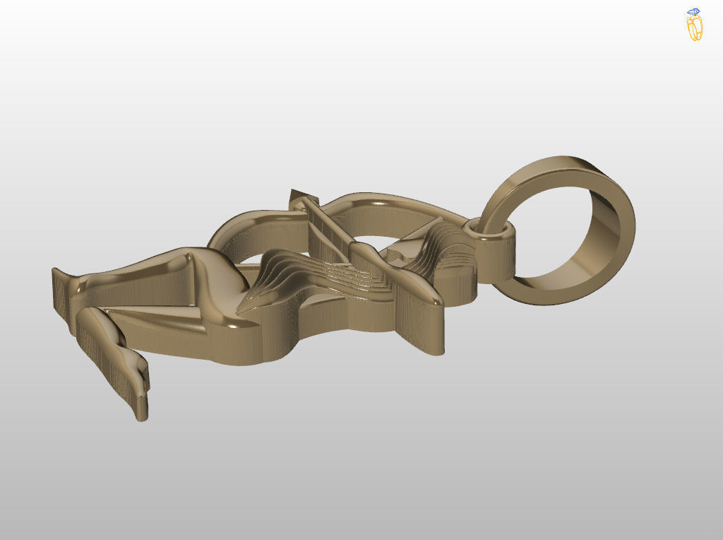 Sagittarius Zodiac Pendant 3D print model_12