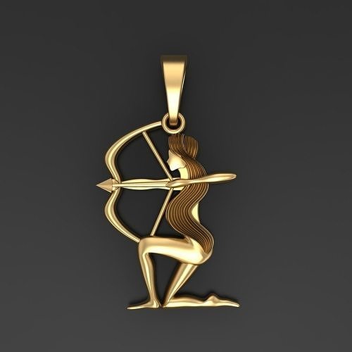 Sagittarius Zodiac Pendant 3D print model