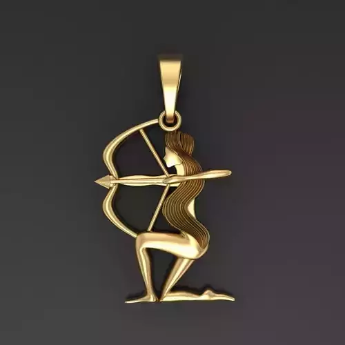 Sagittarius Zodiac Pendant 3D print model