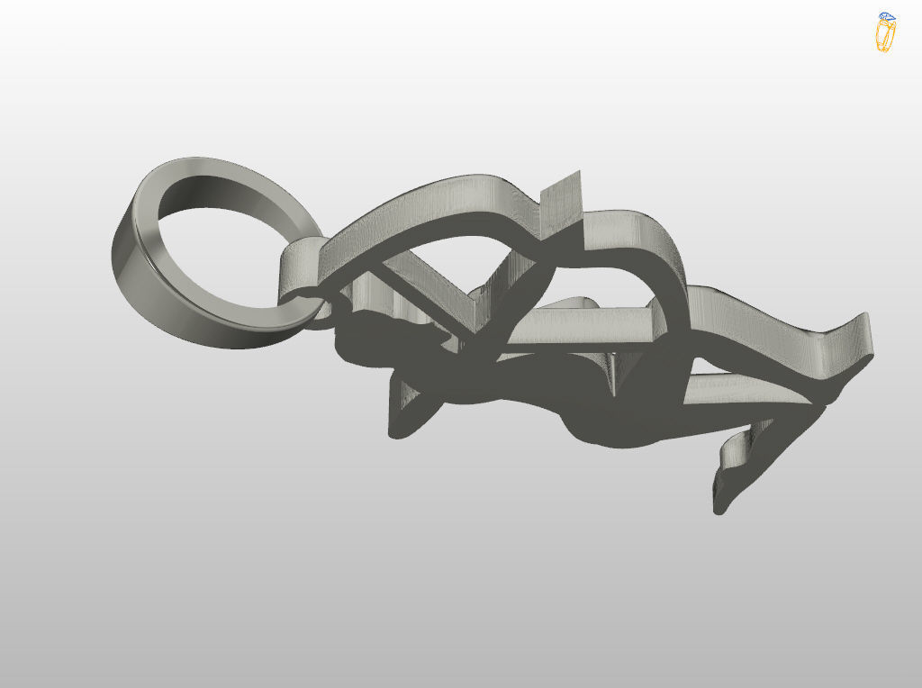 Sagittarius Zodiac Pendant 3D print model_23