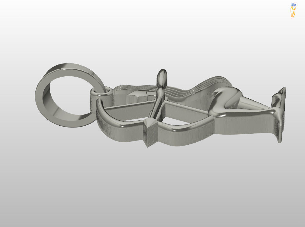 Sagittarius Zodiac Pendant 3D print model_22