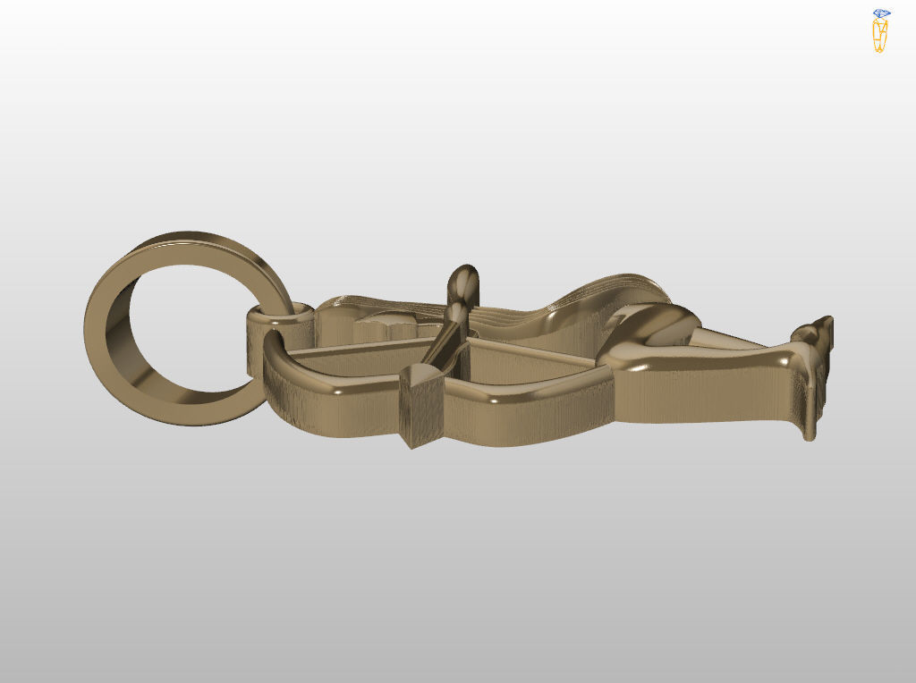 Sagittarius Zodiac Pendant 3D print model_11