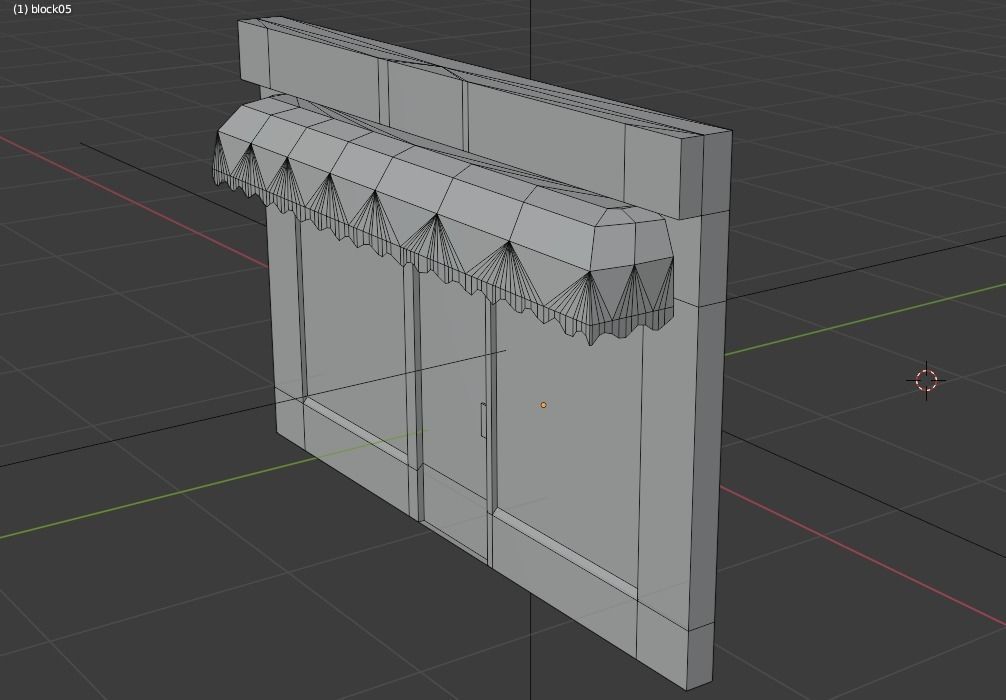 Storefront Shopfront Starbucks Coffee Shop Retail City Low-poly 3D model_3