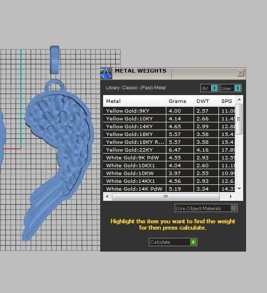Angeles wing 3D print model_2