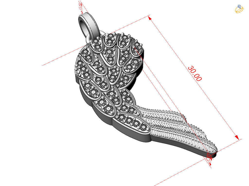 Angeles wing 3D print model_7