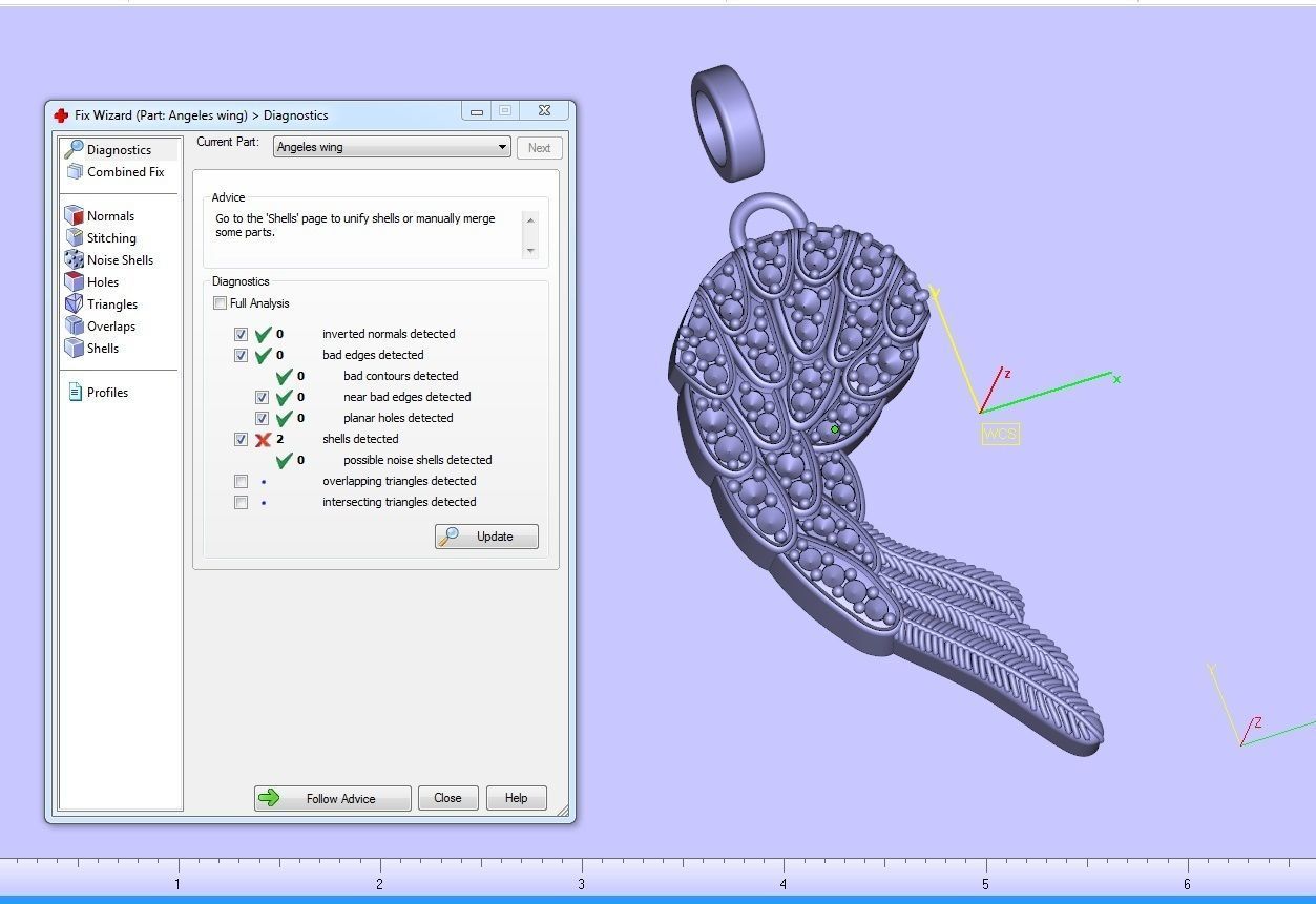 Angeles wing 3D print model_5