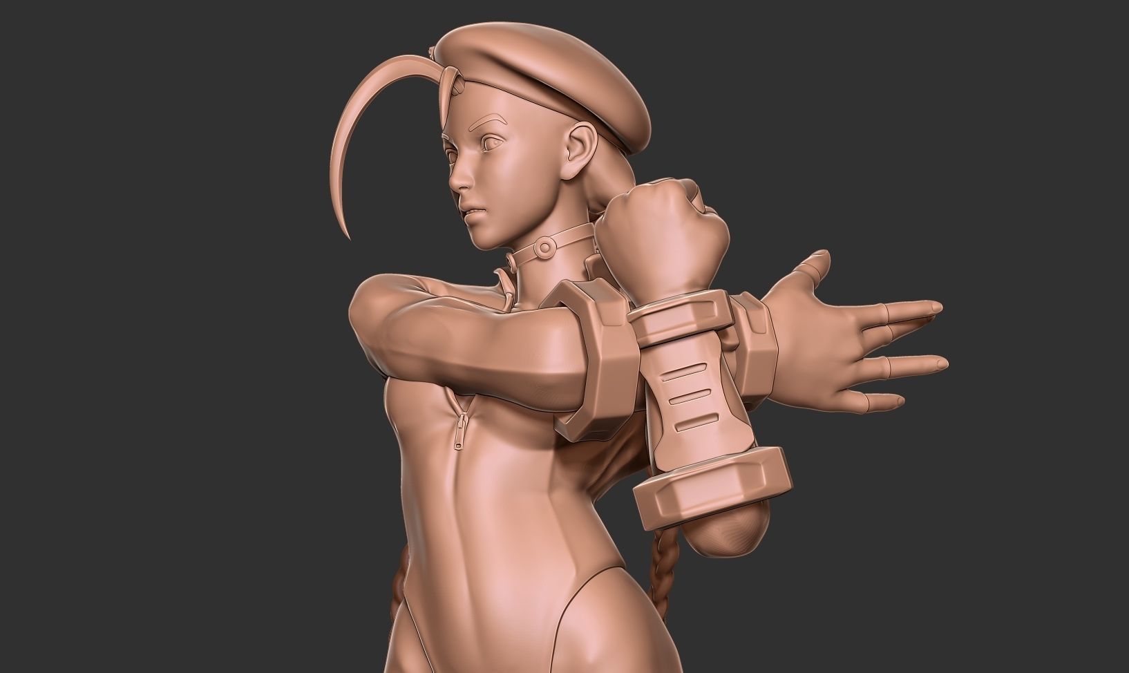 Blue Cammy - Street Fighter 3D print model_7