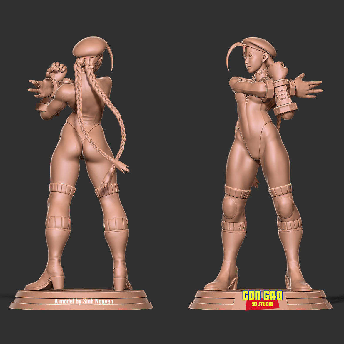 Blue Cammy - Street Fighter 3D print model_4