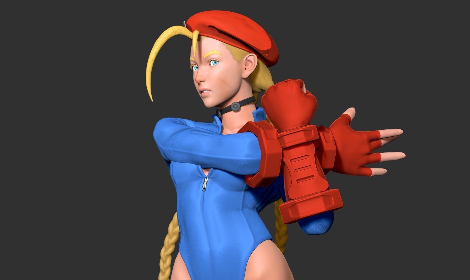 Blue Cammy - Street Fighter 3D print model_5