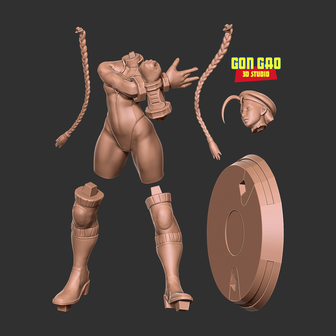 Blue Cammy - Street Fighter 3D print model_2