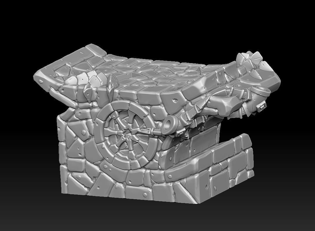 Fantasy main entrance 3d print 3D print model_27