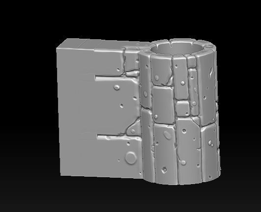 Fantasy main entrance 3d print 3D print model_10