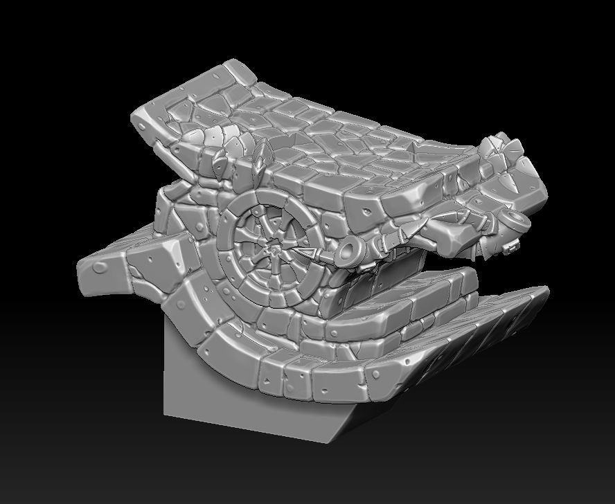 Fantasy main entrance 3d print 3D print model_15