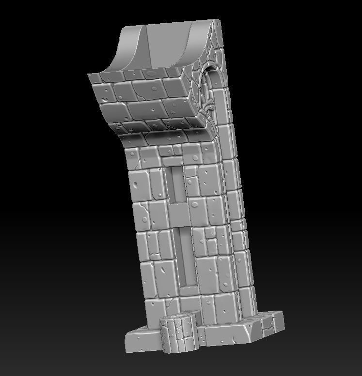 Fantasy main entrance 3d print 3D print model_7