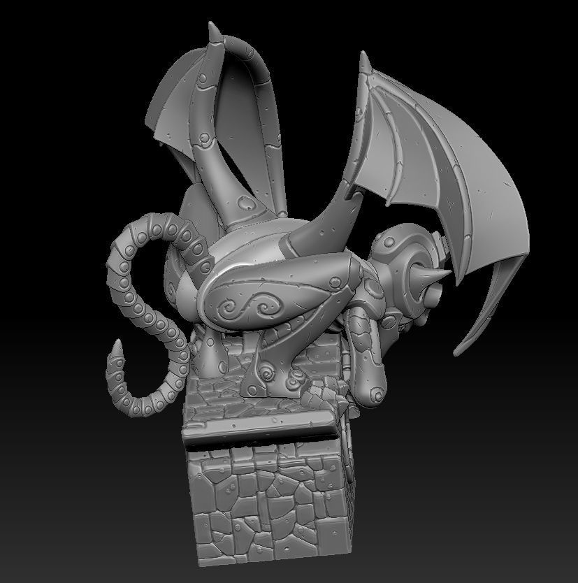 Fantasy main entrance 3d print 3D print model_17