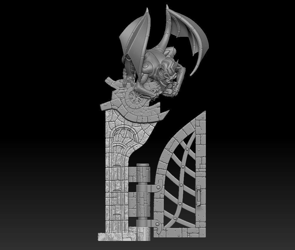 Fantasy main entrance 3d print 3D print model_25