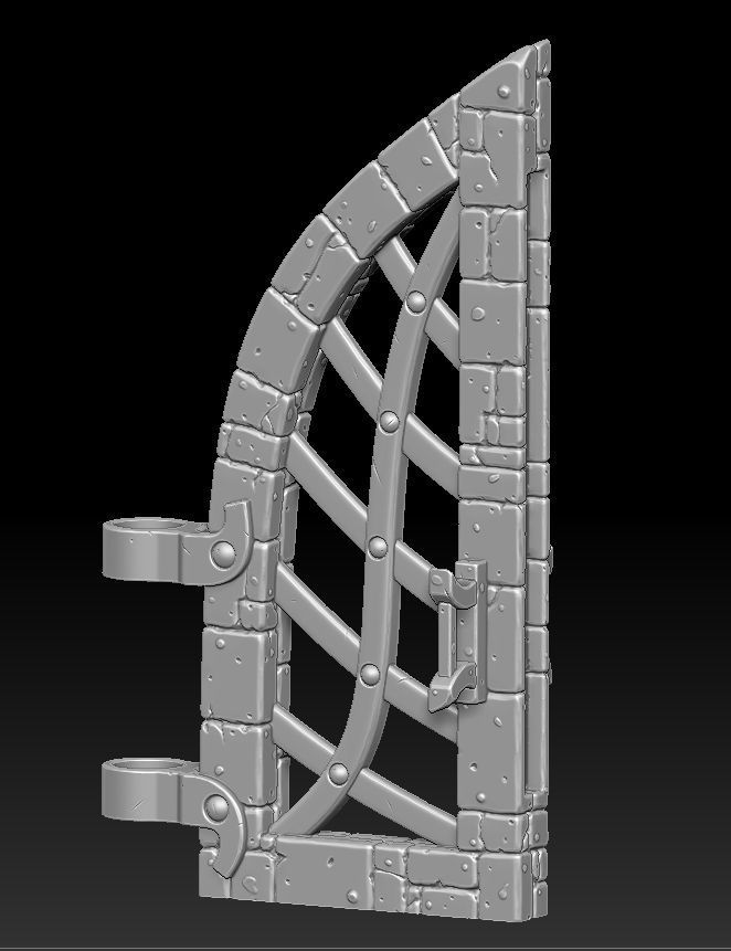 Fantasy main entrance 3d print 3D print model_12