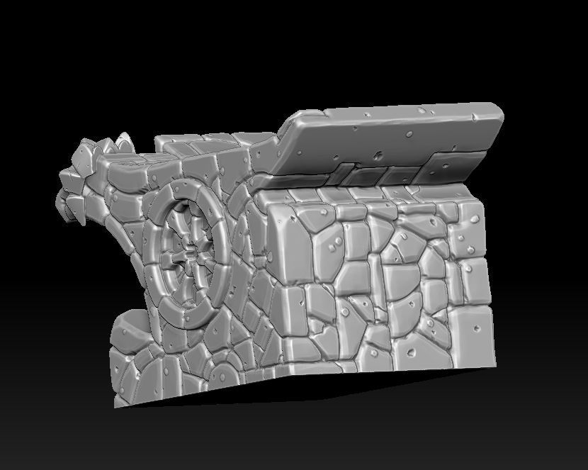 Fantasy main entrance 3d print 3D print model_29