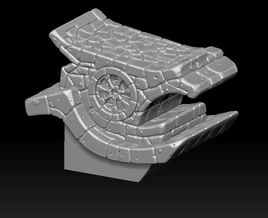 Fantasy main entrance 3d print 3D print model_14