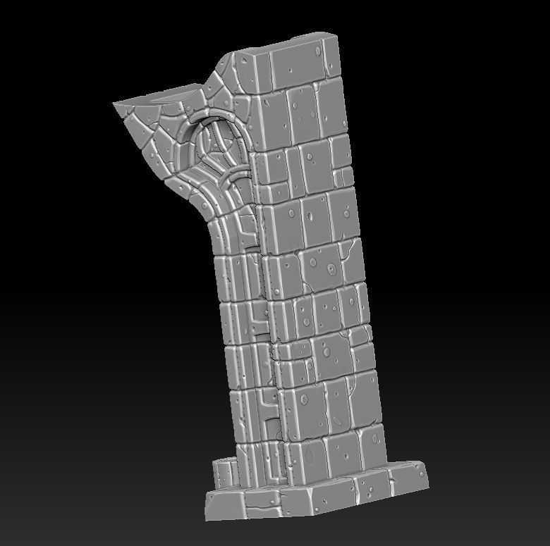 Fantasy main entrance 3d print 3D print model_8