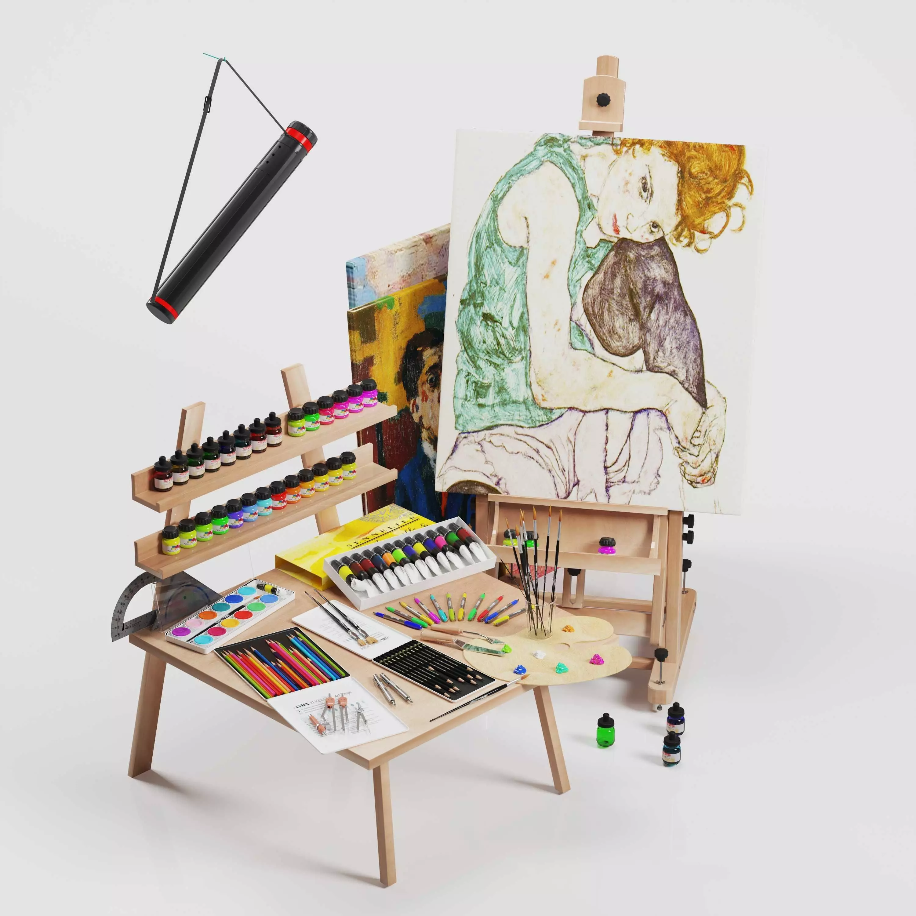 Artsupplies Tenarchstudio Render ready Vray and Corona 3D model