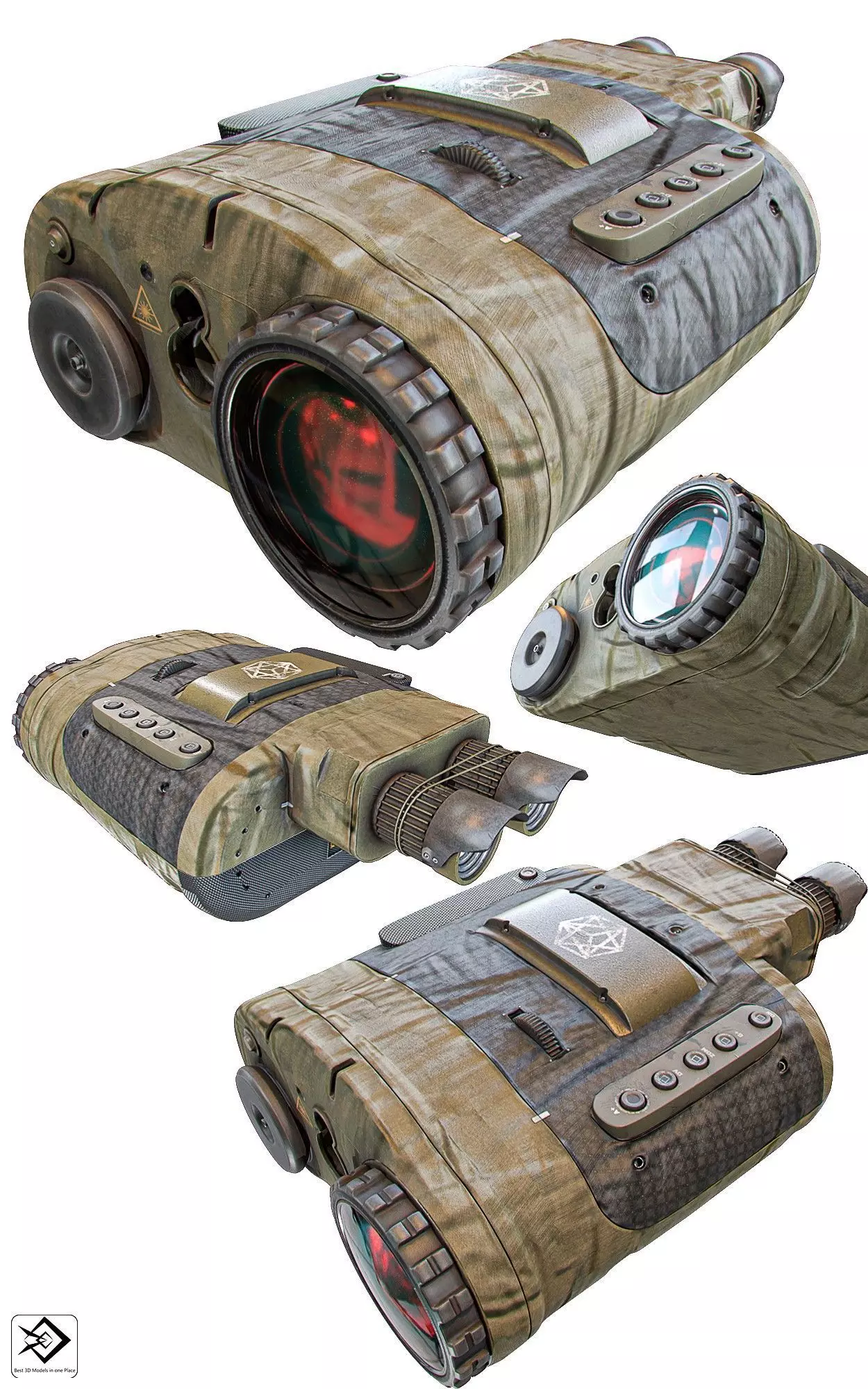 Laser designator 3D model_0