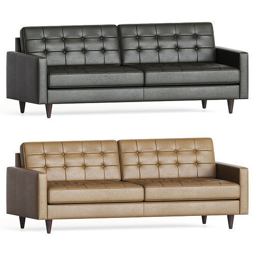 Eliot Leather Sofa Joybird 3D model
